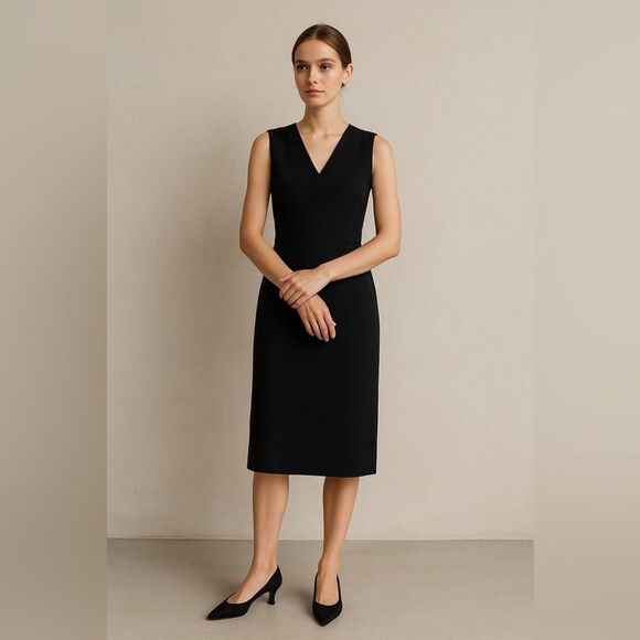 VTG Stuart Weitzman Lorraine Black Peau de Soie Pumps 7.5 AA Kitten Heels Spain - Picture 2 of 15